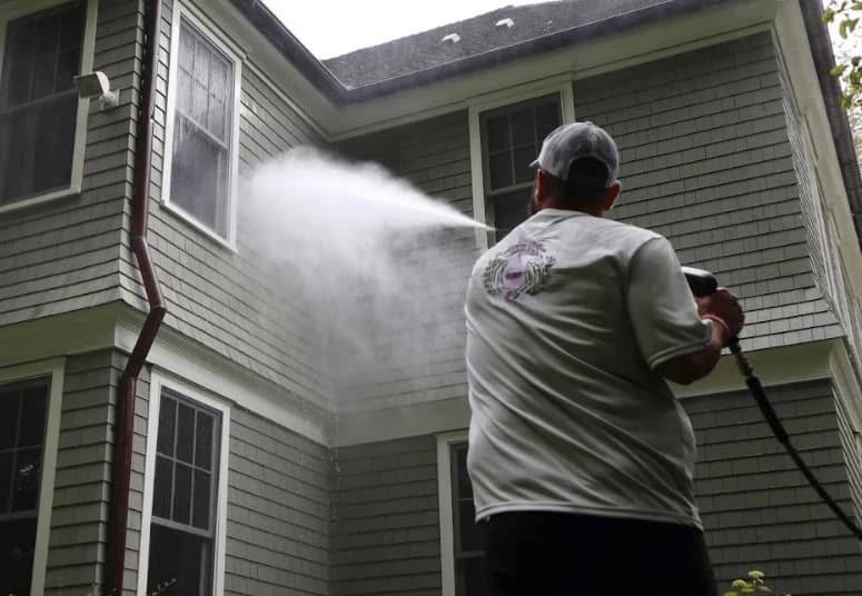 Commercial pressure washing service by Beachwood Power Washing at Beachwood business